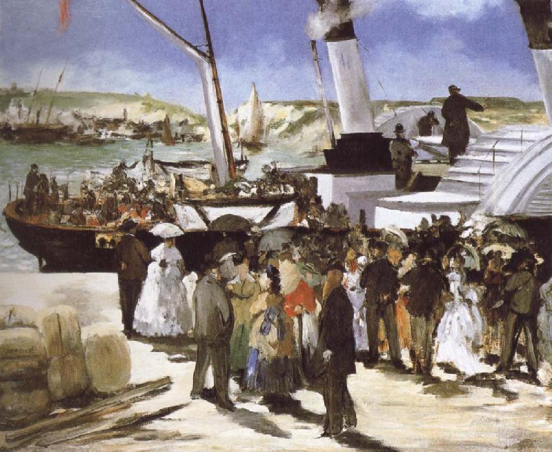 Edouard Manet The Departure of the folkestone Boat Sweden oil painting art